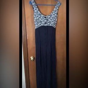 Womens navy jumpsuit